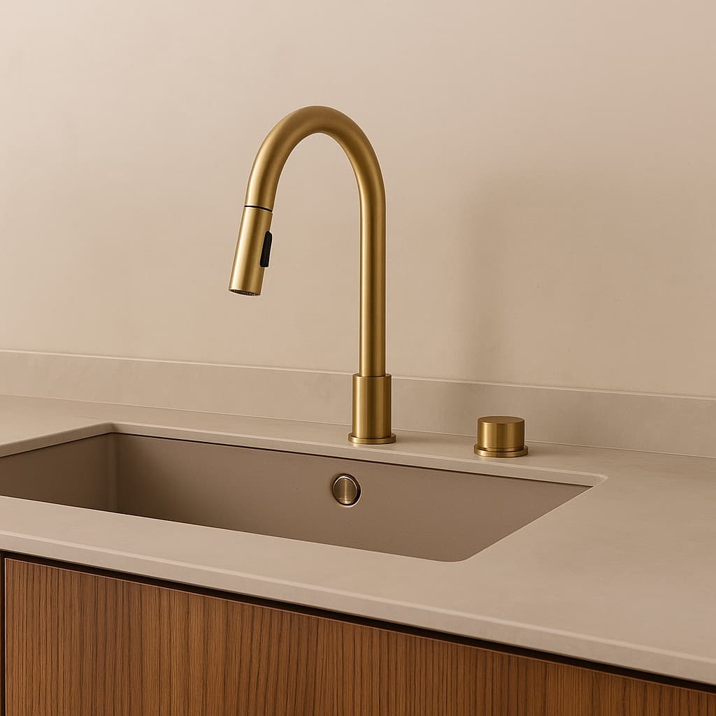 Mitigeur CENO douchette · inox PVD laiton
