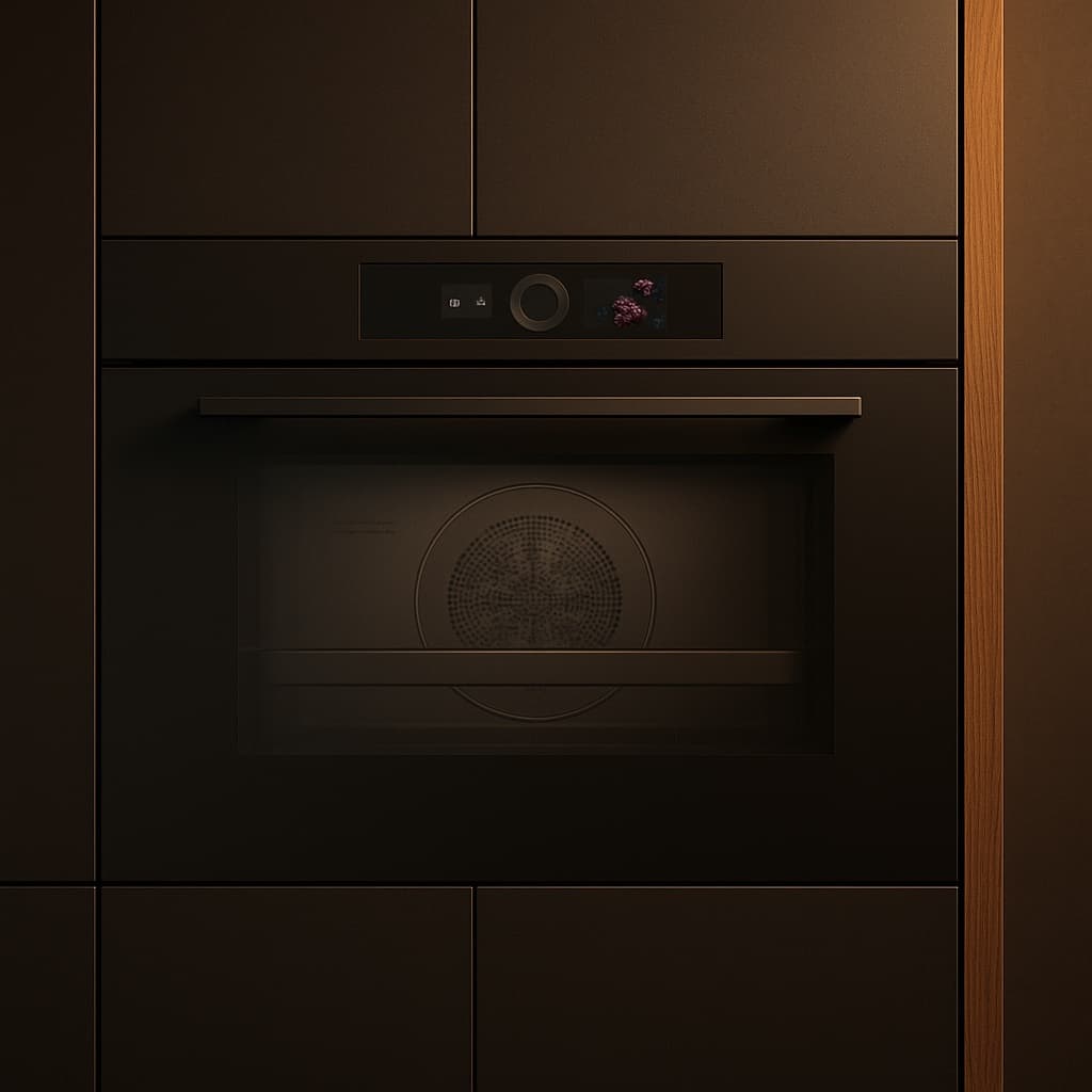 Four V-ZUG Combi-Steam encastré dans une colonne LEICHT